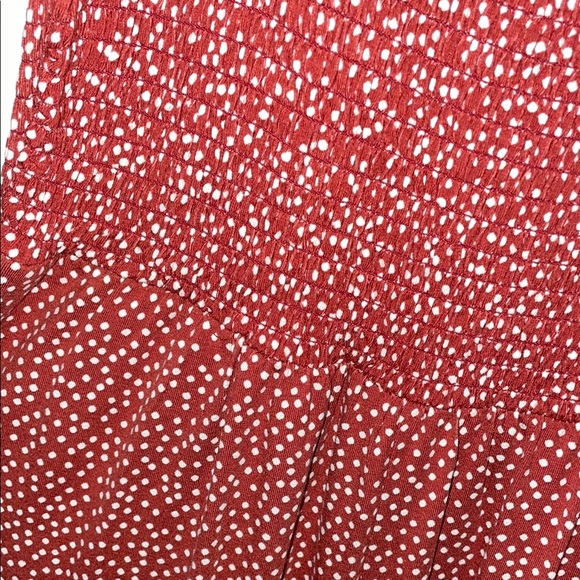 Red Patterned Women's Jumpsuit - Picture 3 of 3